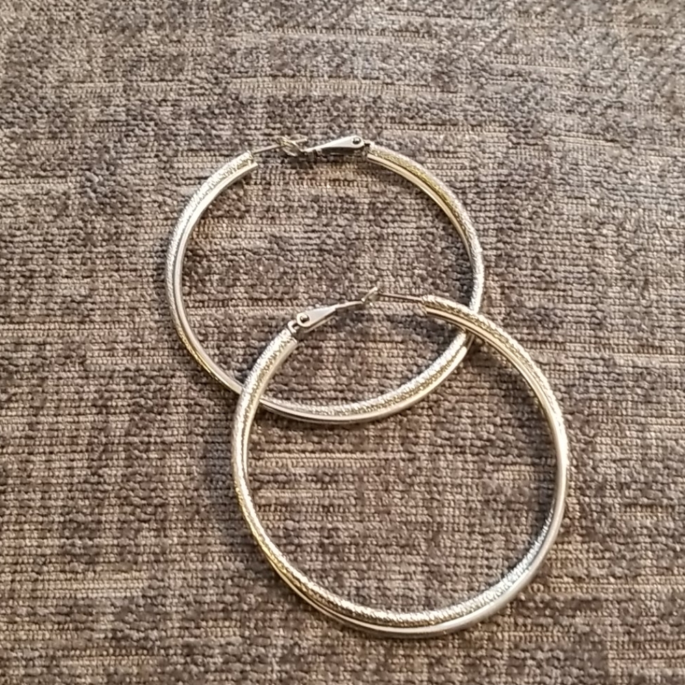 Sterling hoops